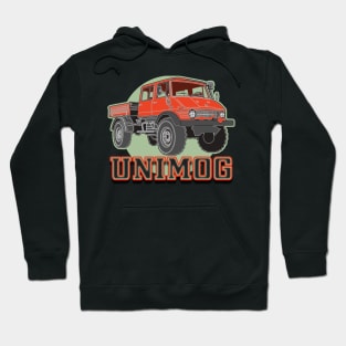 Unimog Orange off-road Truck Hoodie